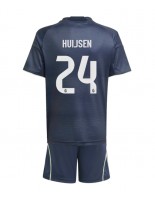 Real Madrid Dean Huijsen #24 Vieraspaita Lasten 2025-26 Lyhythihainen (+ shortsit)